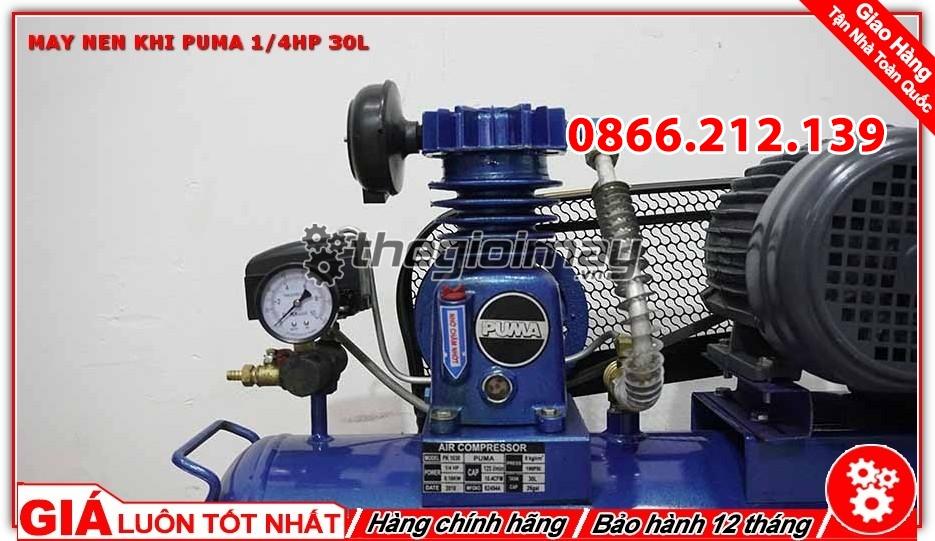 Máy nén khí dây đai PUMA 1/4HP -30l