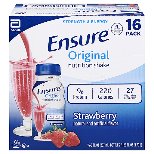 Sữa nước hương dâu Ensure Original Nutritional Shake hương Strawberry của