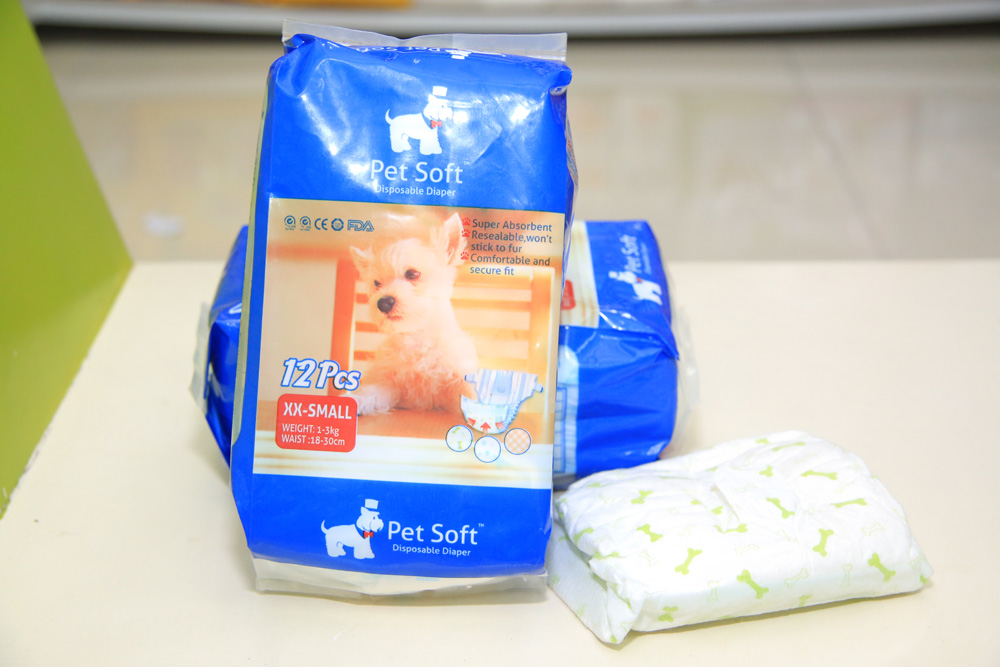 Bỉm vệ sinh cho chó đực Pet Soft 12 chiếc size S (4-8kg)