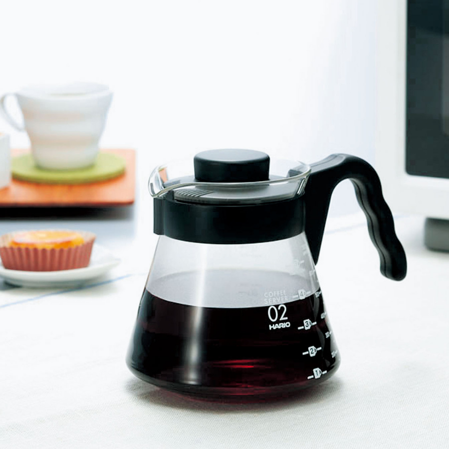 Bình server đựng cà phê Hario V60 Coffee Server size 02-700ml thủy tinh chịu nhiệt cao cấp VCS-02B