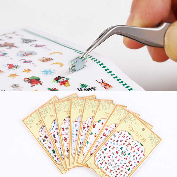 [HCM]Nail sticker noel Giáng Sinh trang trí móng mã WG