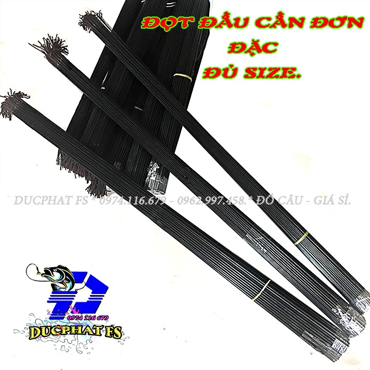 Ngọn cần câu tay đặc đủ các size (3.4 - 5.0ly)