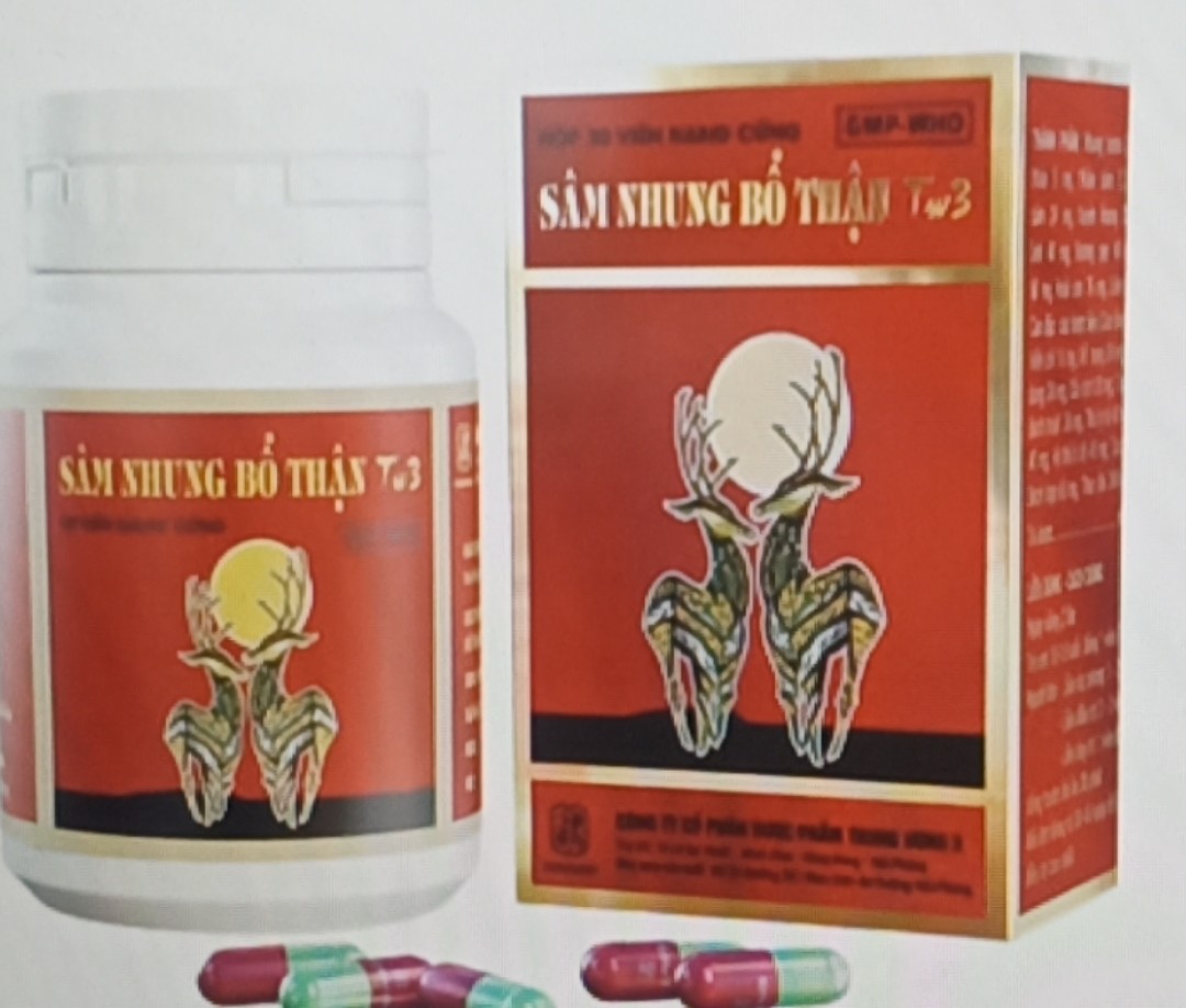 Sâm nhung bổ thận TW3 bổ thận tráng dương hộp 30 viên