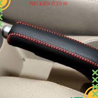 Bọc cần số, phanh tay mitsu xpander at, da bò thật, bảo hành 2 năm