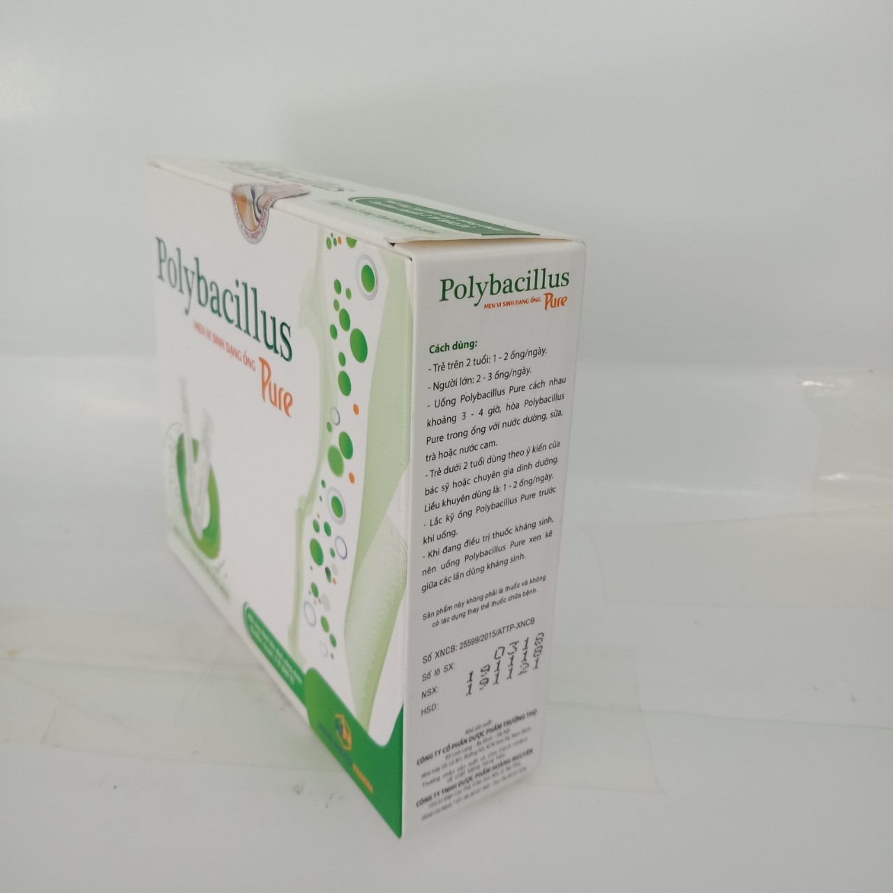 Men vi sinh POLYBACILLUS PURE - hộp 10 ống