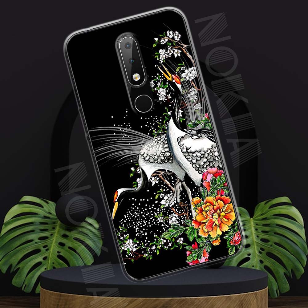 Ốp lưng Nokia 6.1 Plus mẫu BST Chim chóc và cá cảnh TPU