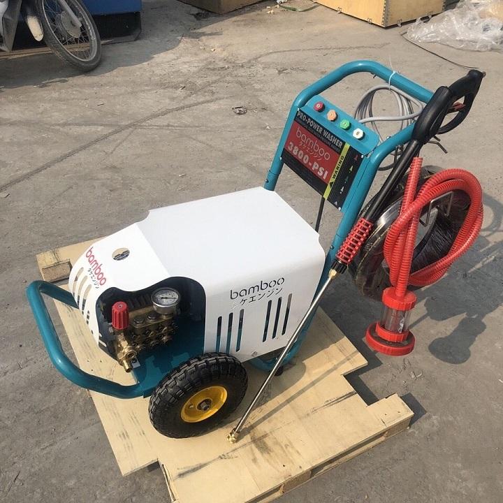 Máy Rửa Xe Cao Áp 5.5kw Bamboo 3800PSI 3 Pha (Piston Sứ)