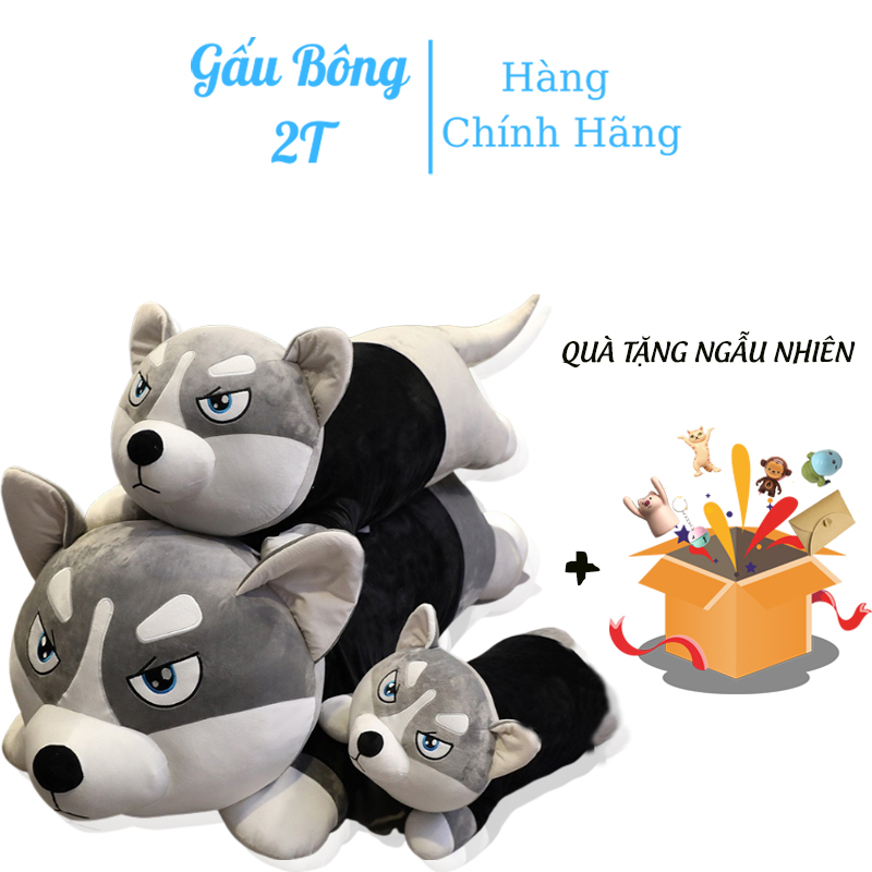 Gối Ôm Gấu Bông Chó Alaska Tức Giận.