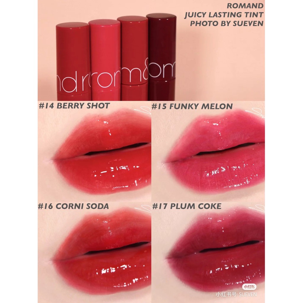 [HCM][FULL MÀU]Son Tint Lì Romand Juicy Lasting Tint