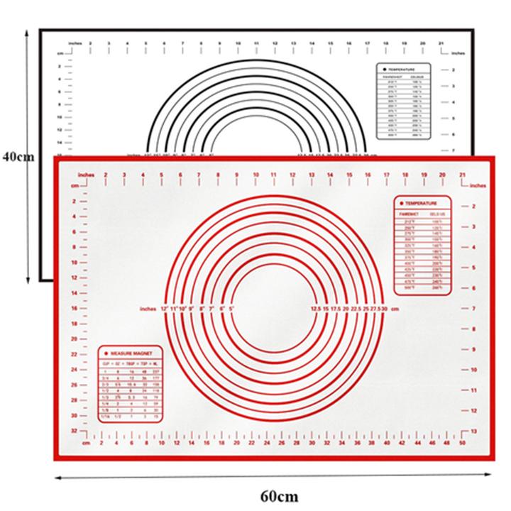 Tấm lót silicon nhào bột 60x40cm - Silicone Pastry Rolling Mat