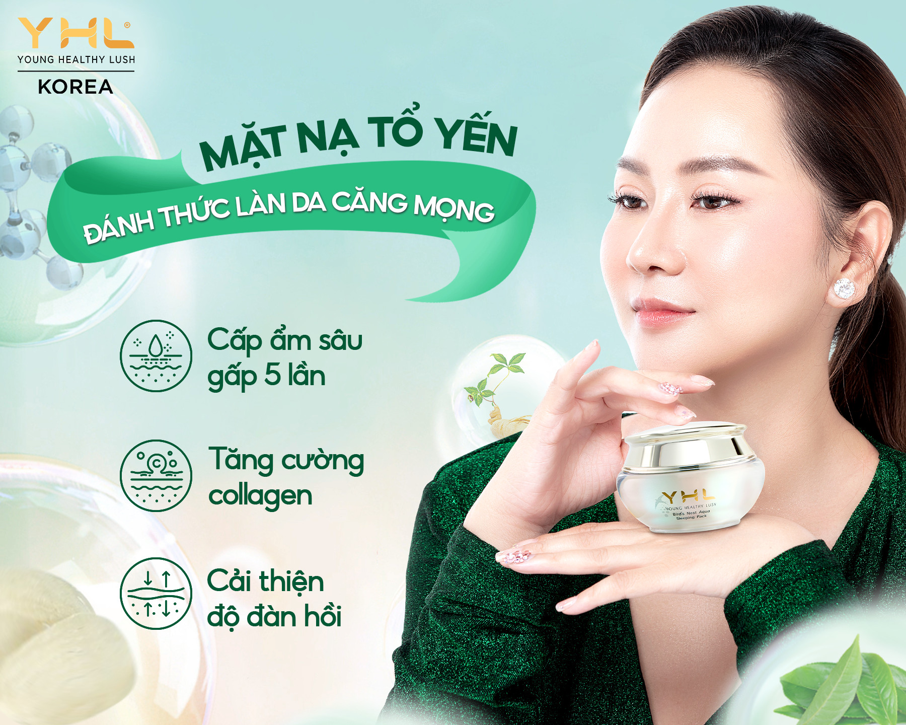Mặt nạ ngủ tổ yến YHL