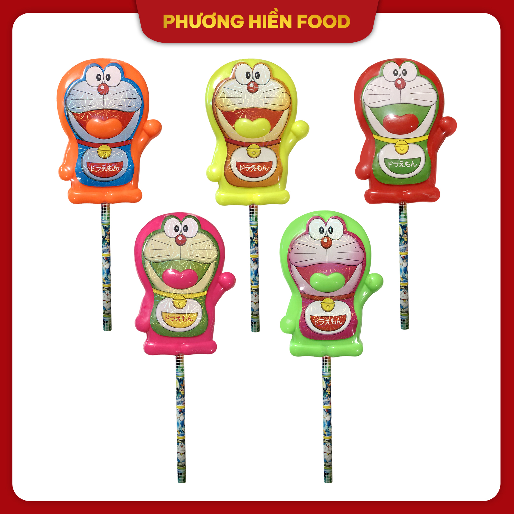 [ kẹo đồ chơi trẻ em ] Kẹo trái cây popop - Doraemon 60g