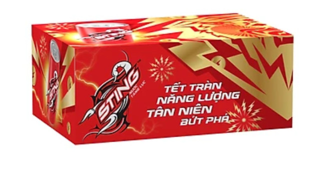 [ Tết ] Thùng Nước Ngọt Sting Dâu 24 Lon