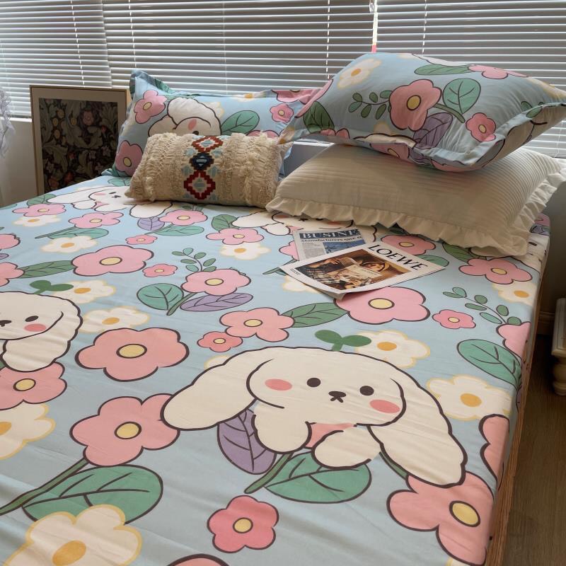 Bộ ga giường cotton 3D lidaco sét 3 món