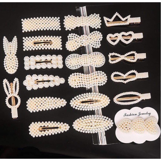 Set 20 kẹp tóc ngọc trai hàn quốc cao cấp