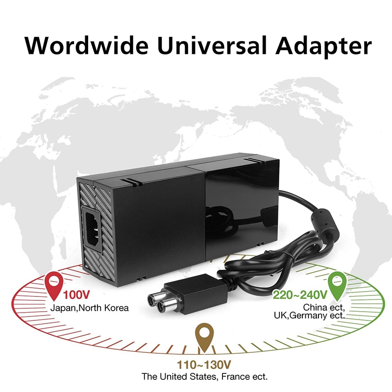 for Xbox One Power Supply Brick with Power Cord,Power Supply AC Adapter Replacement US Plug