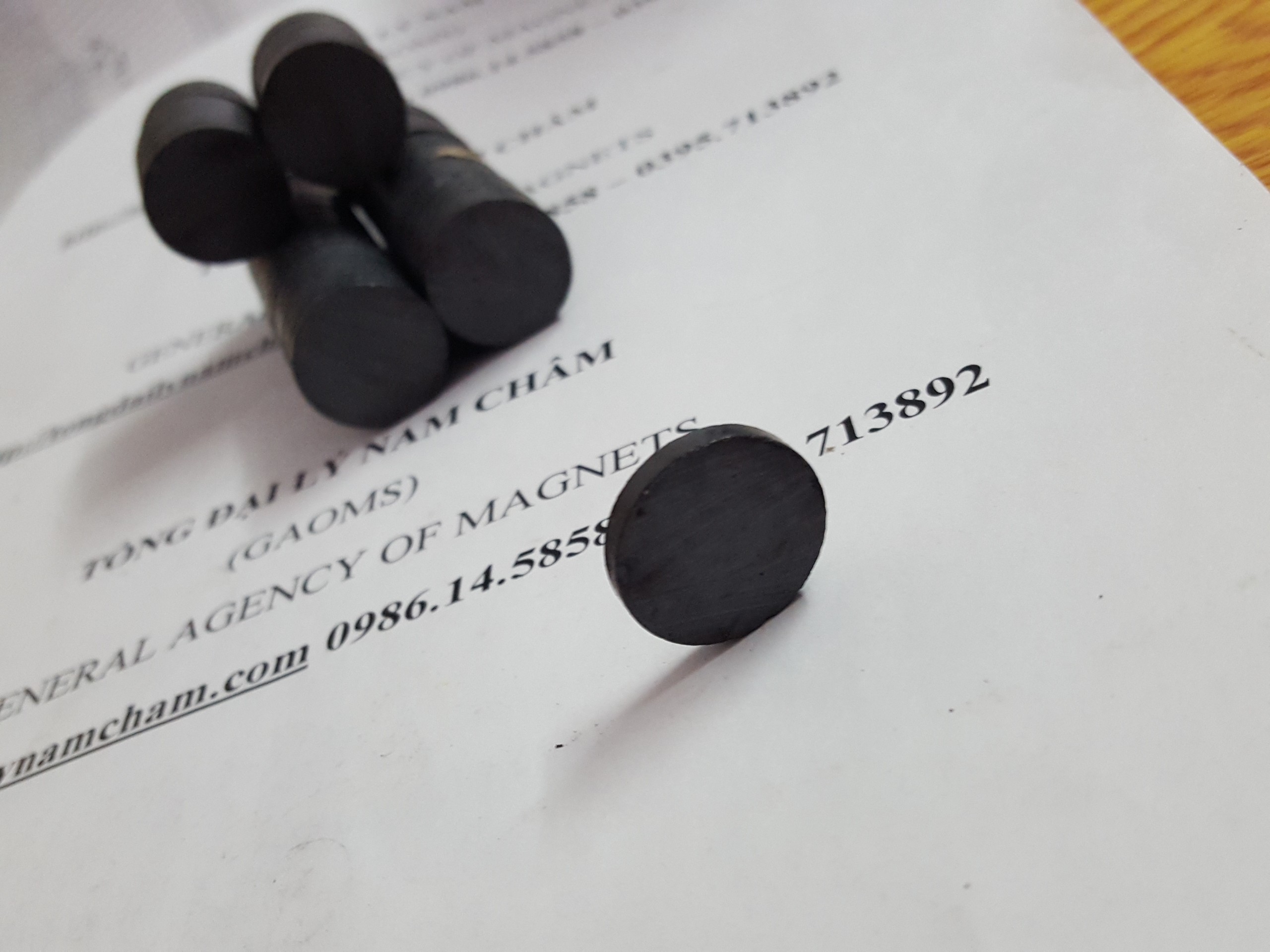 50 viên nam châm đne 20x3mm