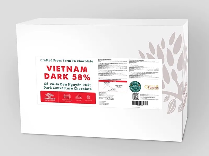 Socola hạt nút đen Grand-Place Puratos Chocolante 58% 100gr / 200gr / 500gr chia lẻ từ túi 1kg