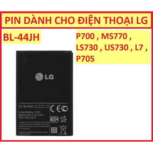 Pin LG L7 P705 BL-44JH