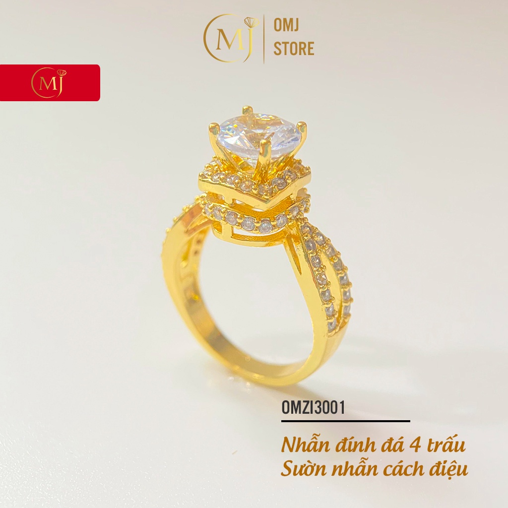 Nhẫn nữ OMJ3001 đính đá sang chảnh lấp lánh