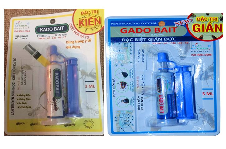 Thuốc diệt gián đức Gado bait thuốc diệt kiến Kado bait thao tác tiện dụng