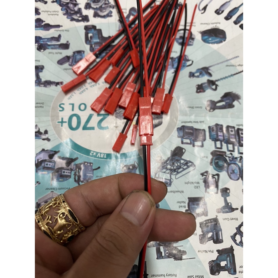 Combo 10 Jst 2P Cables 20 cm Long