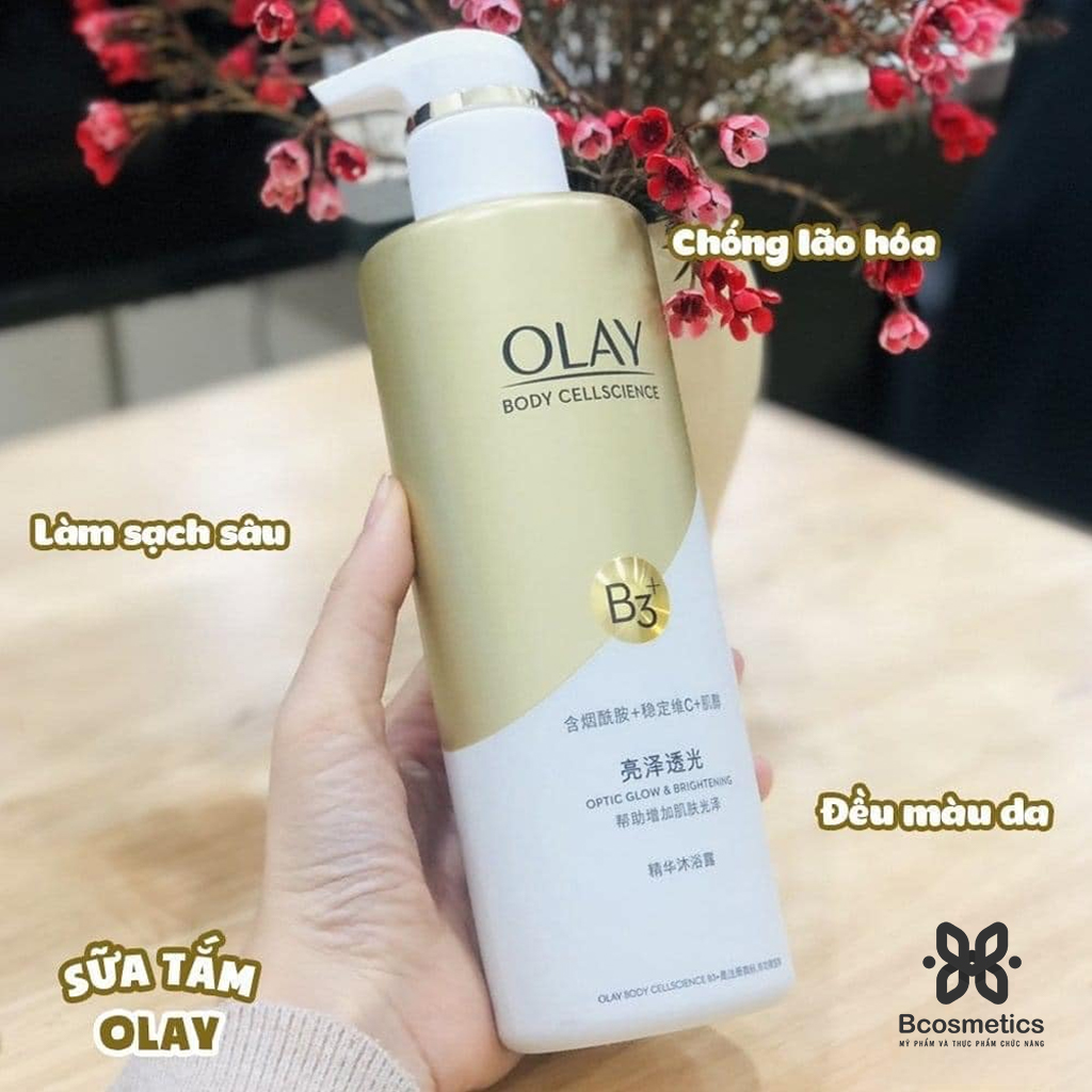 Sữa tắm OLAY B3+ Vitamin C trắng da 500ml