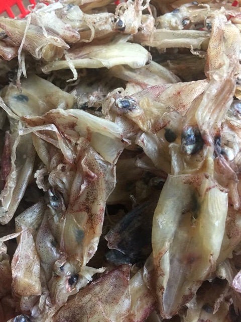 Khô mực chuối làm sạch ruột (500G, bỏ đầu + ruột + túi mật)
