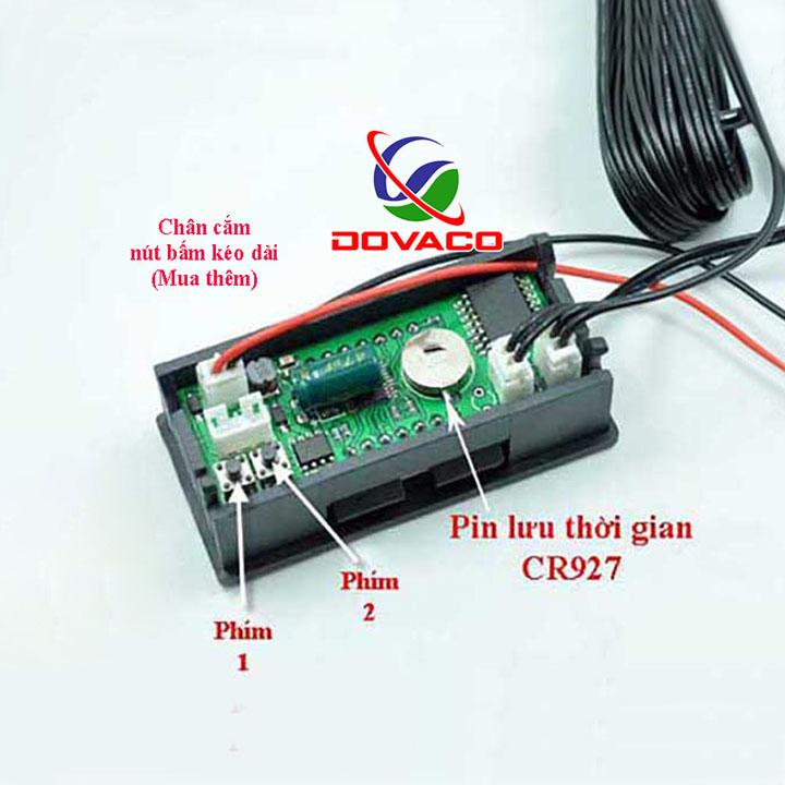 Đồng hồ điện tử mini DIY V2.2 (ô tô, xe máy, nguồn 12v)