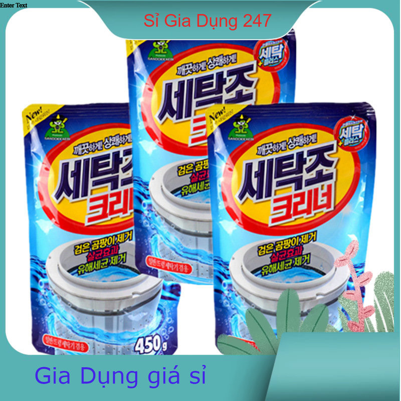 Bột tẩy lồng máy giặt ngang và đứng siêu sạch Hàn Quốc 450gram