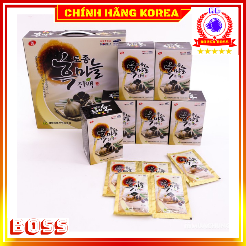 Nước tỏi đen hàn quốc Kanghwa, hộp 30 gói - Tăng đề kháng, chống lão hóa, phòng ung thư - koreaboss