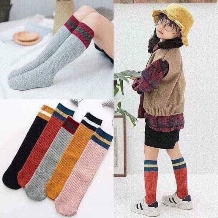 Set 5 Đôi Tất Cao Đùi Cho Bé (5 đôi 5 màu )
