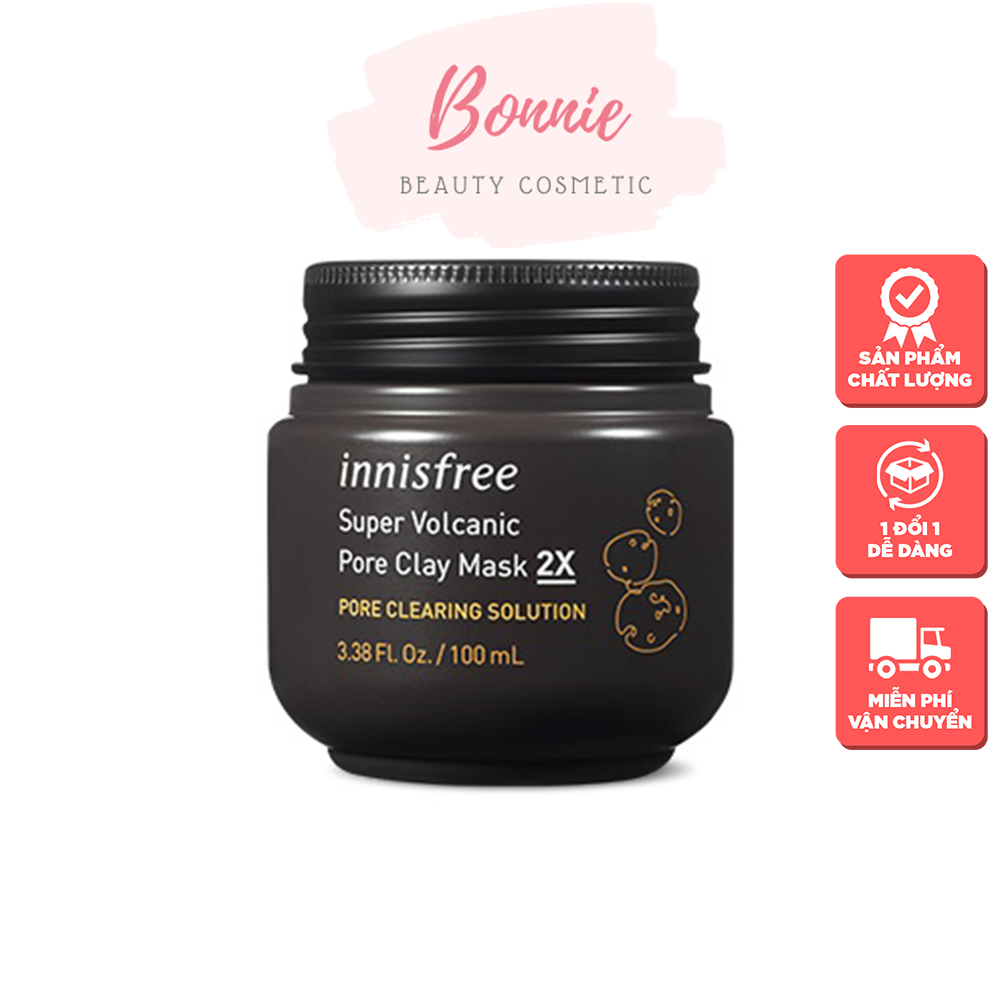 Mặt nạ đất sét Super Volcanic Pore Clay Mask 2X Innisfree