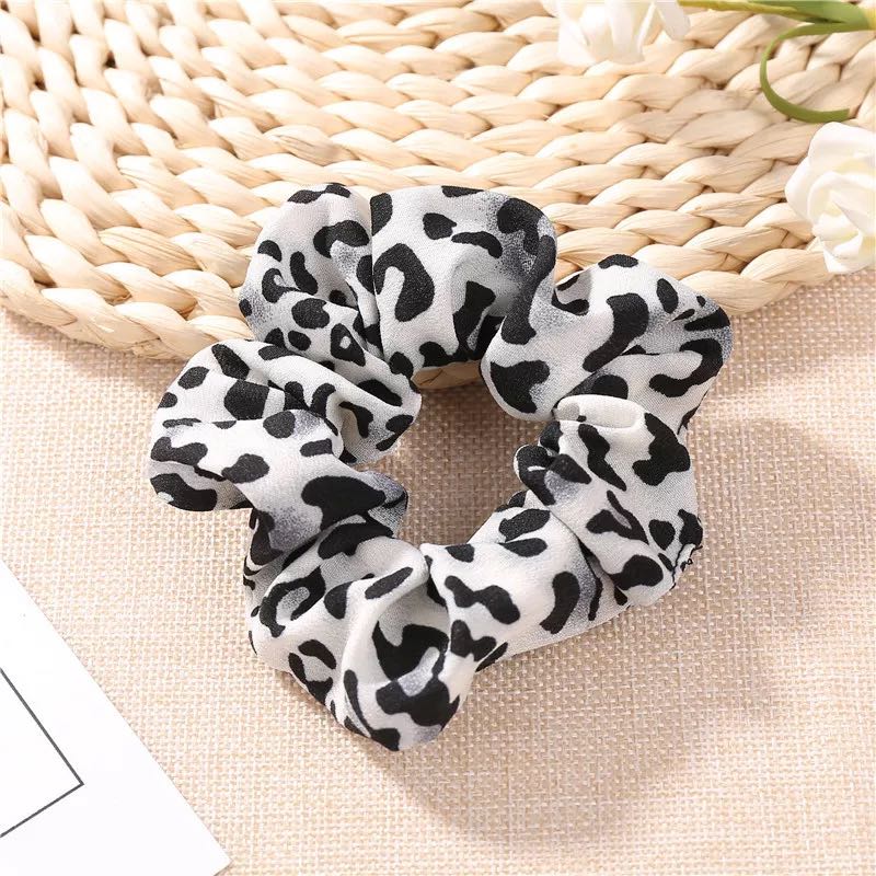 [HCM]Dây Cột Tóc Bèo Họa Tiết Bò Sữa Da Beo Hot Trend
