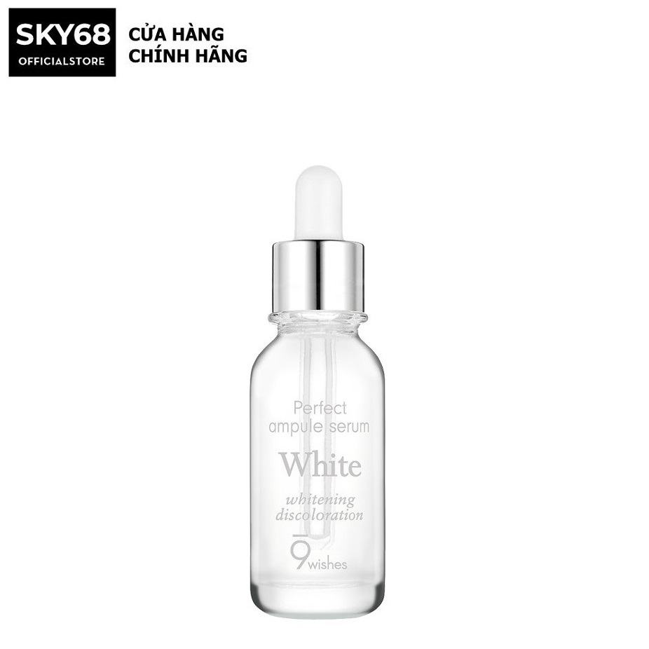 Tinh Chất Dưỡng Trắng Và Phục Hồi Da 9 Wishes Miracle White whitening discolonaration Ampule Serum 25ml