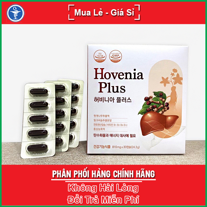 Hovenia Plus hộp 30 viên – Giúp giải độc gan giải rượu thanh lọc cơ thể hỗ trợ chức năng gan