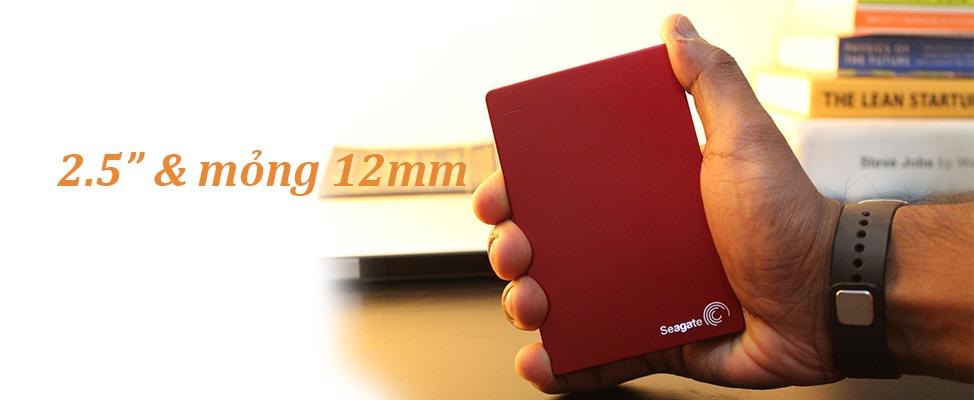 [HCM]Ổ Cứng Di Động  1TB Seagate Backup Plus Slim + Bao da