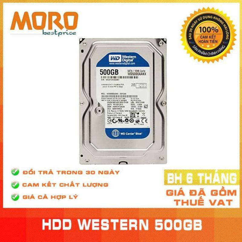 Ổ cứng HDD WD BLue 500GB - Nhập khẩu từ Nhật Bản, Hàn Quốc - Bảo hành 6 tháng