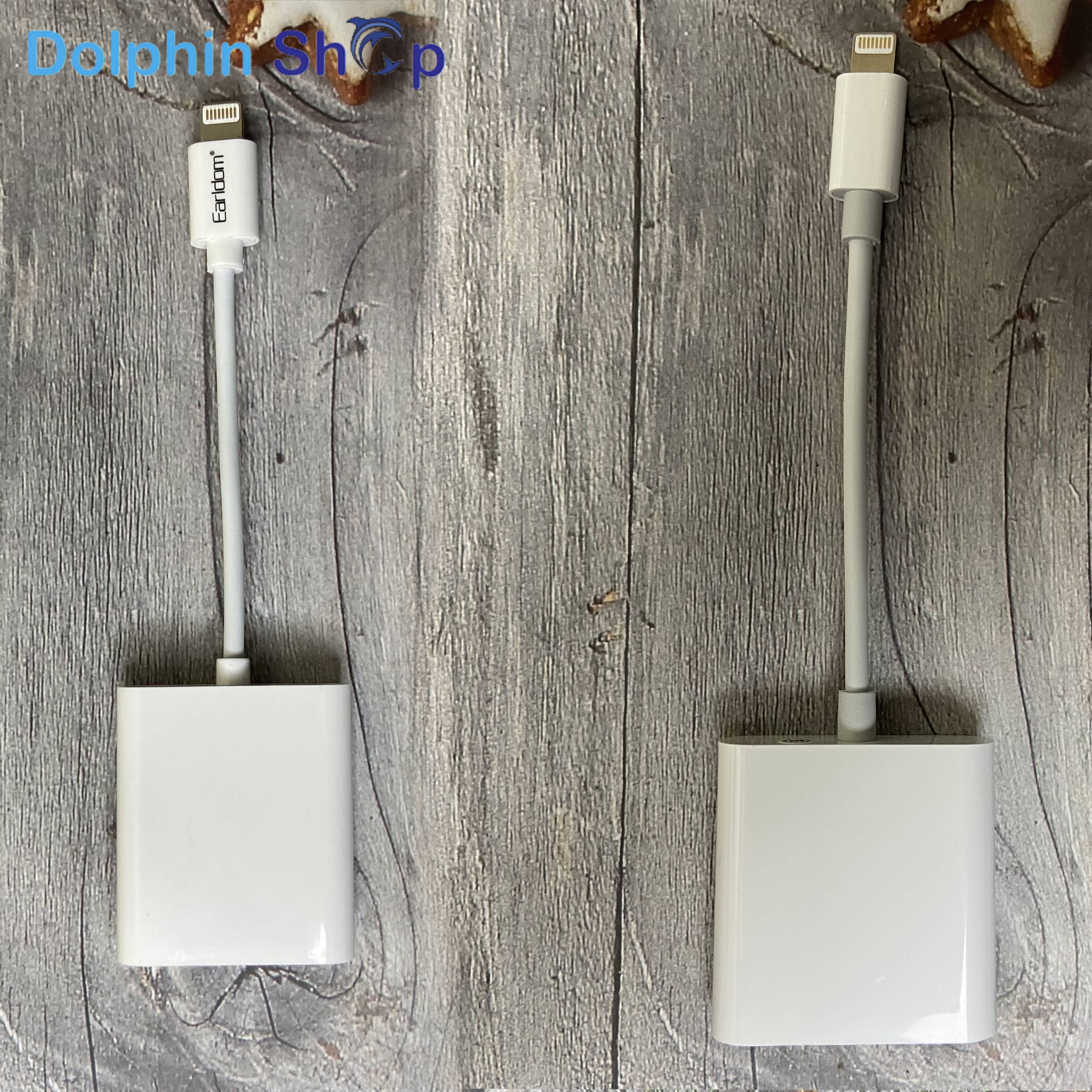 Cổng OTG iPhone, iPad Từ Lightning Sang Đầu Đọc Thẻ Nhớ SD, Micro SD Earldom OT47 / Mobile Sync 3.0