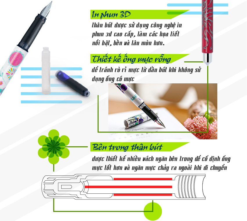 Bút máy STABILO BeCrazy & Be Fab "Magic ink" (FP)