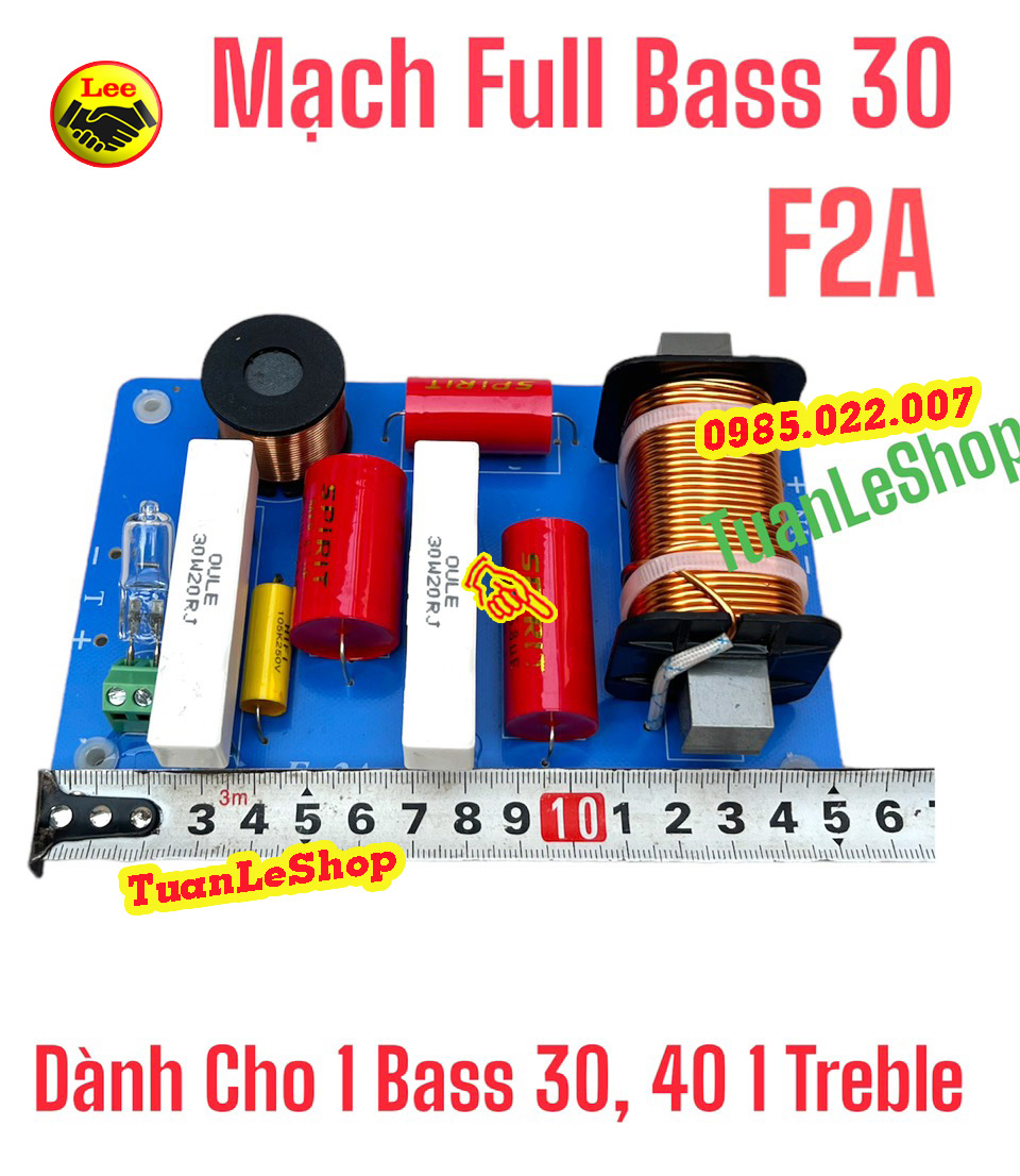 Mạch phân tần 2 loa xịn sò- mach phan tan f2a - giá 01 mach f2a - mach full bass 30, bass 40