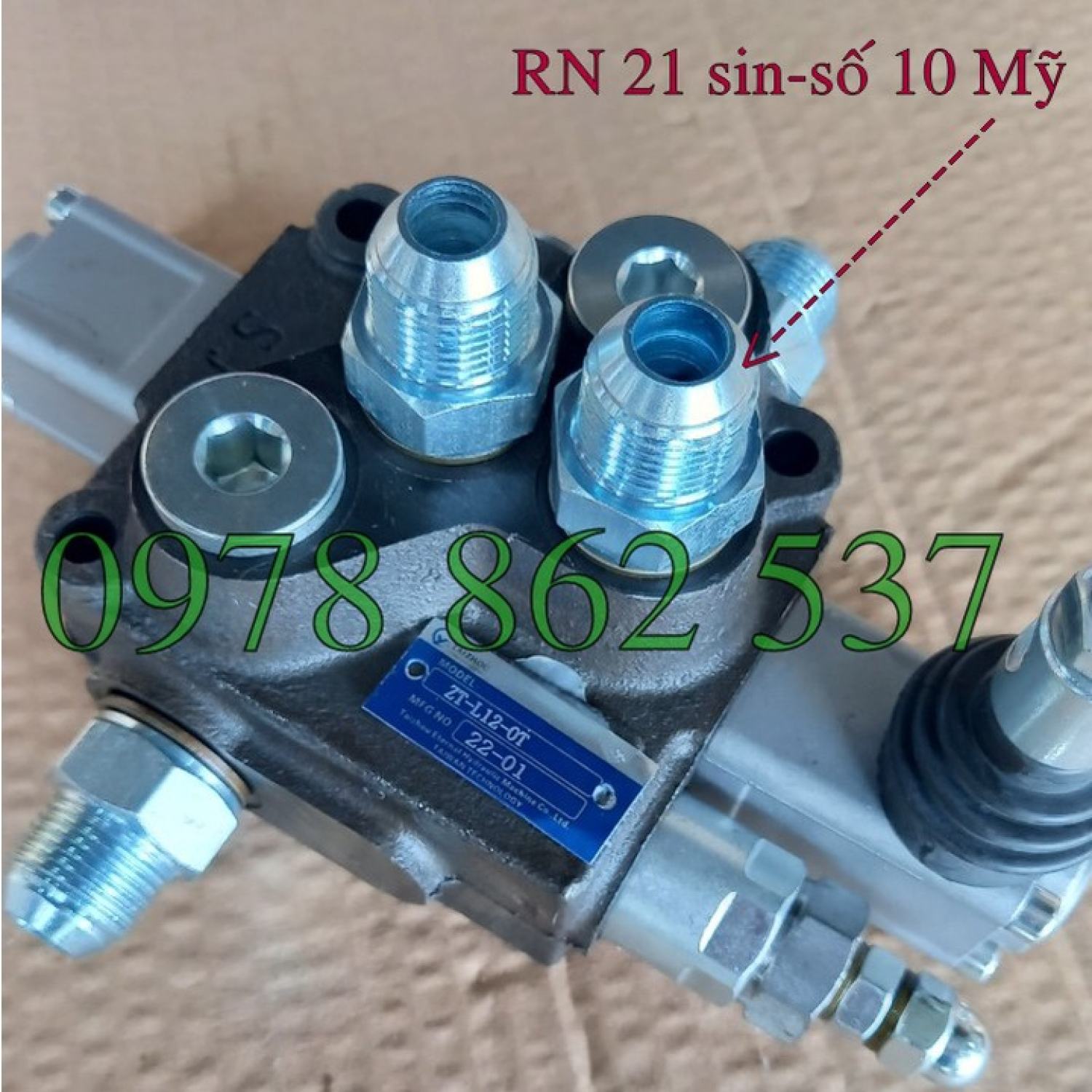 Rắc co thuỷ lực Ren 21 G1/2''-số 10 Mỹ