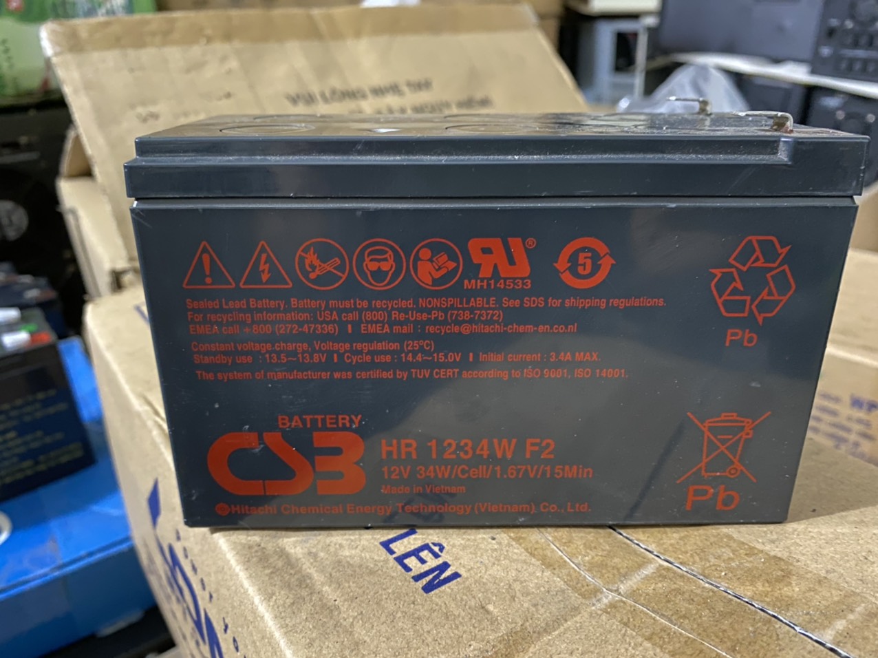 Bình ắc quy CSB HR1234, 12V9Ah