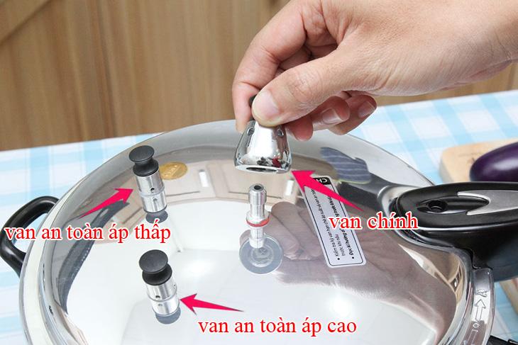 Van xả phụ, Van an toàn, Van áp thấp, Chân van nồi áp suất, phụ kiện nồi áp suất các loại