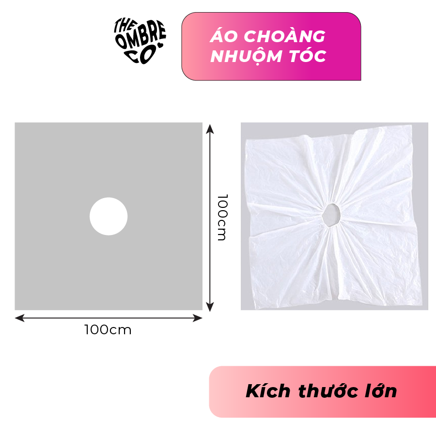 Áo choàng nhuộm tóc nilon dày dặn TheOmbreCo
