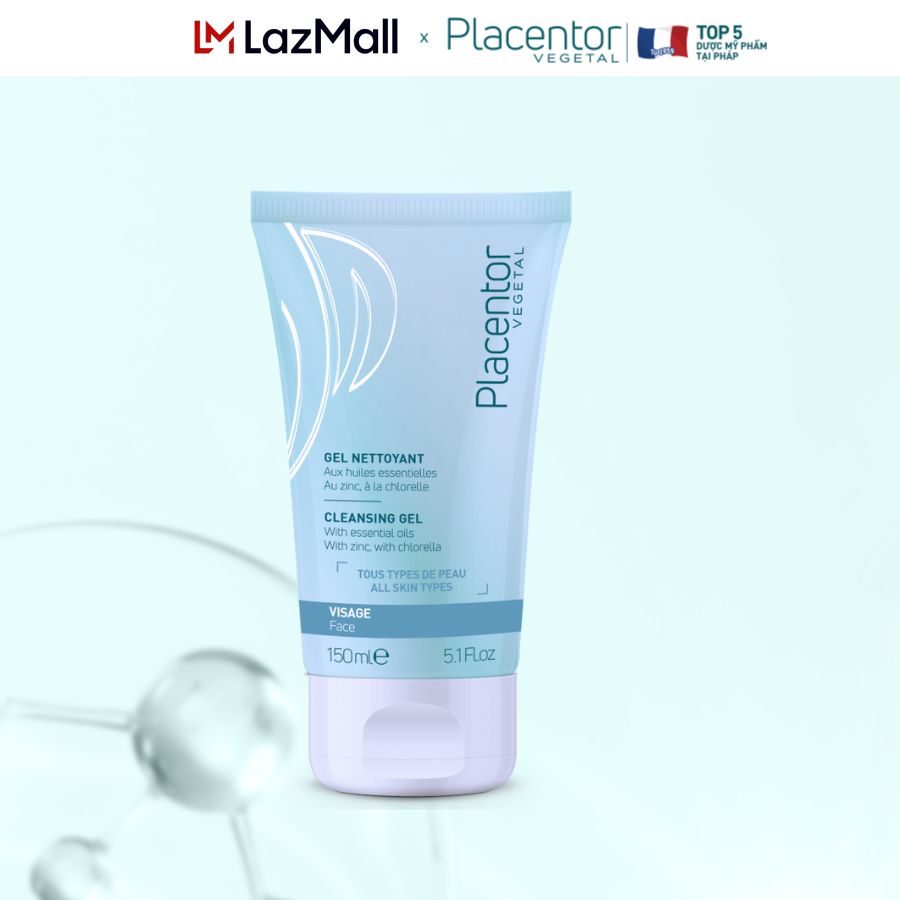 Gel rửa mặt sạch sâu dành cho mọi loại da từ thực vật Placentor Cleansing Gel Face