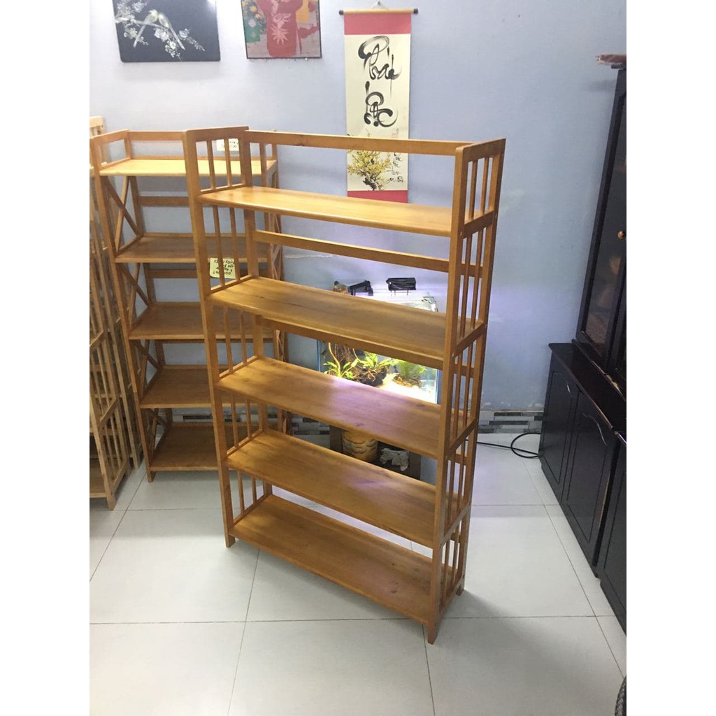 Kệ sách gỗ 5 tầng rộng 100cm