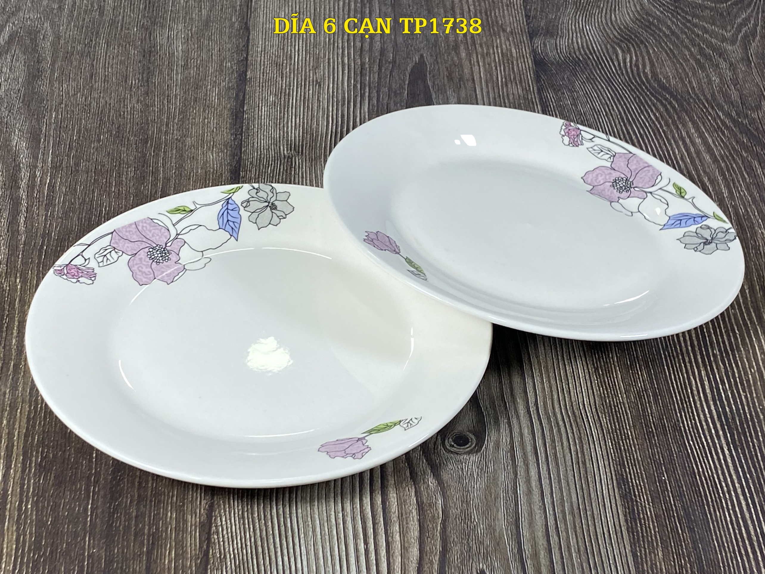 Đĩa 6 cạn tp 1738 sứ bát bảo cao cấp, since_1977