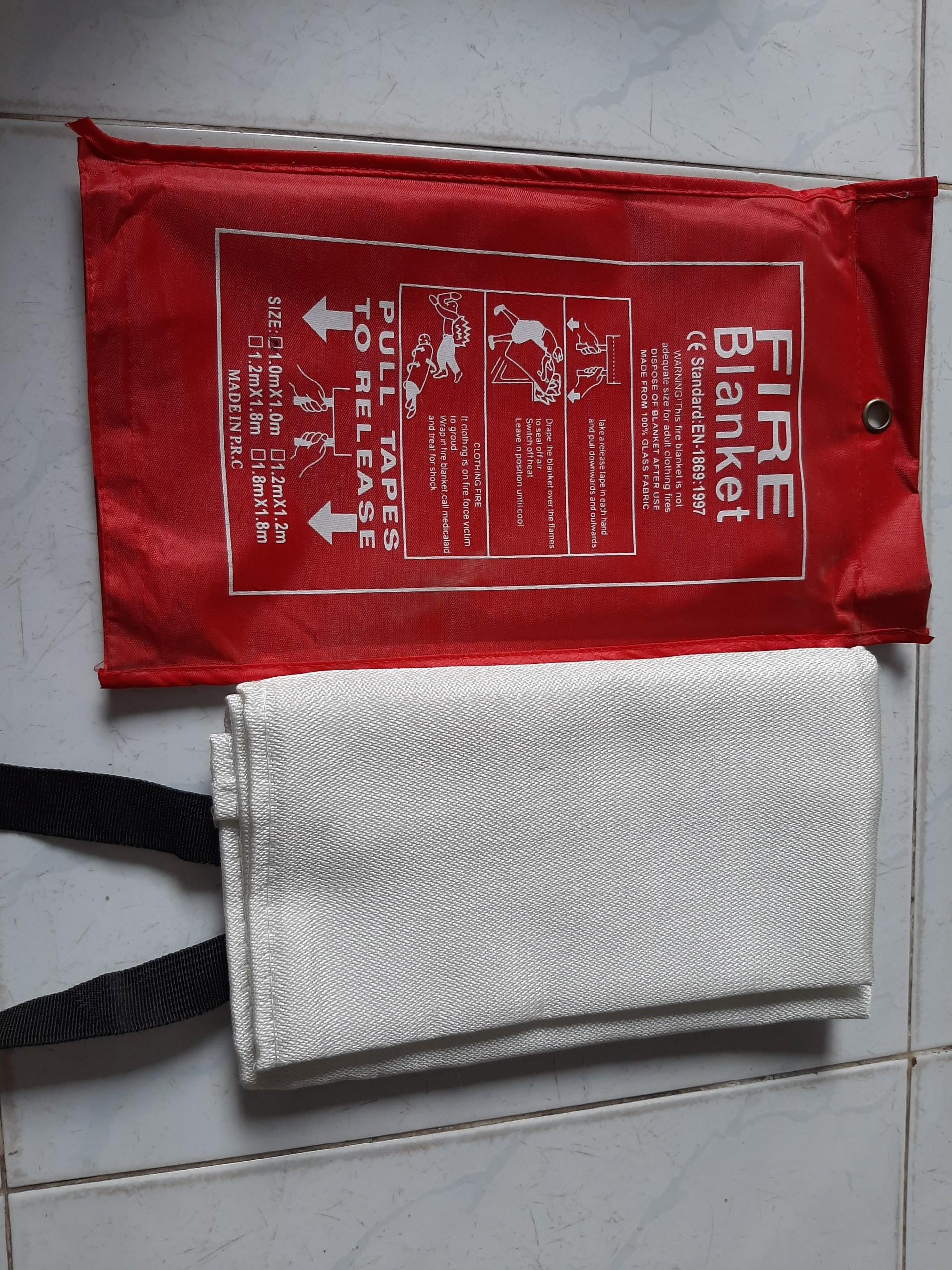 HCM Mền chữa cháy sợi thủy tinh 1M x 1M