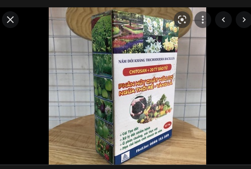 Phân bón - Men ủ sinh học Trichoderma cực tốt với 20 tỷ bào tử nấm hộp 1kg hộp giấy